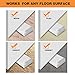 Door Stop Rubber, BearMoo Flexible Door Stop Wedge 4-Pack - Smart Stackable Slip-Resistant Design - Door Stops Work Well on All Surfaces (White)