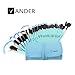 Vander Synthetic Kabuki Foundation Blending Makeup Brushes Kit with Bag - Blue