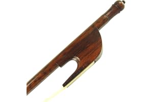 Classic Music Snakewood Baroque Viola Bow with a Slim Tip (4/4), Mongolian Horse Hair