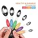 Julance Magnetic Measuring Spoons Set, Stainless Steel, Upgraded Colourful Dual Sided Teaspoon Set, Fits in Spice Jars, Tablespoon Set for Measuring Dry and Liquid Ingredients, Set of 6