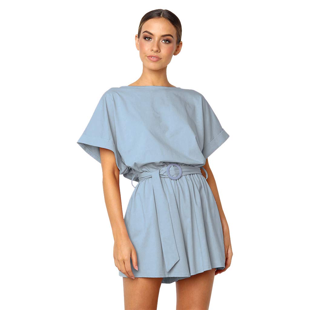 sky blue playsuit