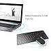 Keyboard Mouse, UHURU 2.4G Ultra Thin Wireless Keyboard with Silent Mouse Combo for Laptop, Desktop, Table, PC and Smart TV