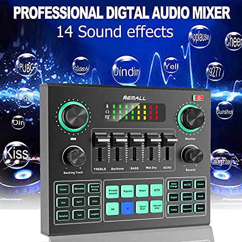 Mixer Audio Interface Effects,Remall Podcast Mixer Sound Effects Board