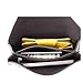 Toupons Fashion Leather Mini Small Waist Fanny Pack Bag for Women & Girls (Black)