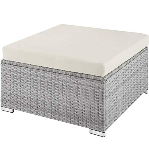 BJYX Poly Rattan Garnitur Sitzgruppe Rattanmöbel Sofa Möbel Gartengarnitur Lounge Top (Color : Hellgrau) – Bild 7