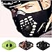 WOLFBIKE Super Anti-Pollution Motorcycle Bicycle Cycling Racing Mask Carbon Cloth Bike Ski Half Face Mask. Black