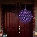 Twinkle Star Halloween Spider Web with 31 LED Waterproof Purple Lights and 2 Black Spider, Indoor Outdoor House Yard Garden Scary Halloween Decoration