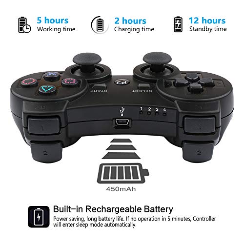 3 PS3+Controller+Pack+Playstation+Black