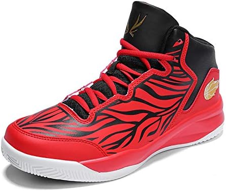 Junior ハイカットスニーカー メンズ 軽量 滑り止め バッシュ Basketball Shoes For Men Women 快適で通気性 バスケットしゅーず レディース衝撃吸収クッション ジュニア 黒 赤 白 トレーナー 24 5cm 27 5cm