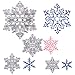 DECORA Cutting Dies 4 Pcs Christmas Snowflakes Metal Stencil Template Mould DIY Scrapbook Album Paper Card Embossing Tool