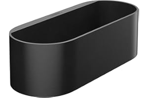 hansgrohe WallStoris 4-inch Modern Storage Basket- Deep in Matte Black, 27912670