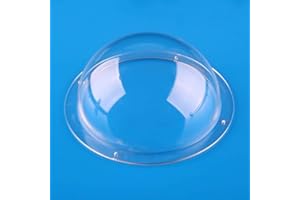 F-ber Ricrrover Clear Diameter 3.54inch w/ 4 Holes Acrylic Indoor/Outdoor CCTV Replacement Dome Camera Cover Security Dome Ca
