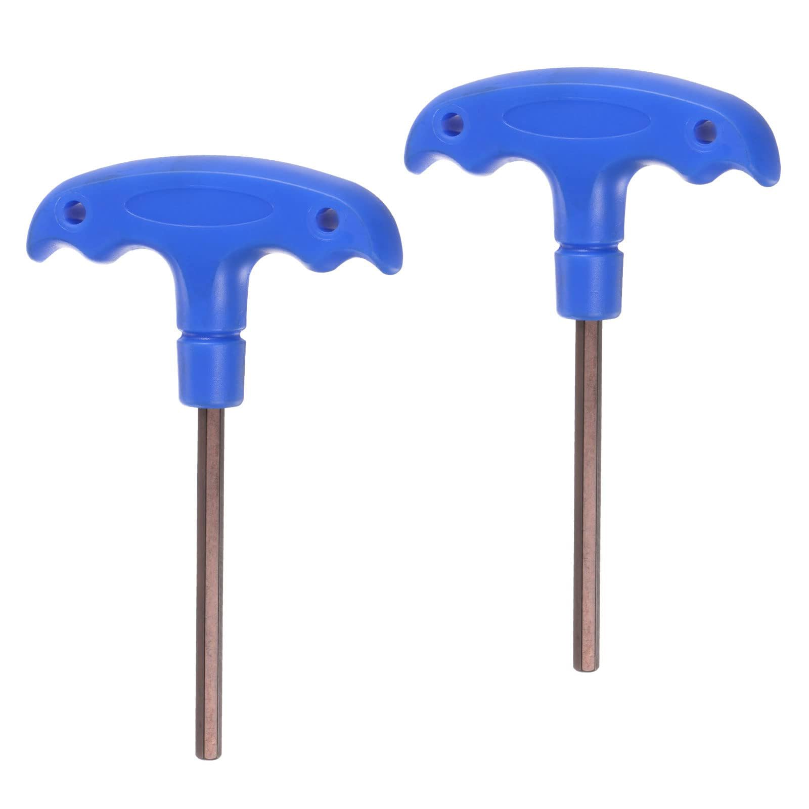 Unifizz H5 T-Handle Hex Key Wrench 5mm S2 Steel Allen Key Spanner Repair Tool 5 Pcs