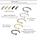 Incaton Nose Ring, 13PCS 316L Surgical Stainless Steel Body Jewelry Piercing Nose Hoop Ring and L Shaped Ring
