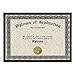 SnapeZo Certificate Frame 8.5x11, Black, 1.25 Inch Aluminum Profile, Front-Loading Snap Frame, Wall Mounting, Professional Series