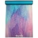 Aimerday Premium Print Yoga Mat for Women Non Slip Exercise Mat with Carrying Strap & Mat Bag, 1/4