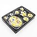 Odoria 1/12 Miniature Porcelain Tea Set 8Pcs Dollhouse Decoration Accessories, Yellow