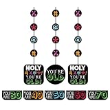 Creative Converting Holy Bleep 3 Count Hanging Cutout Party Decorations with Customizable Stickers