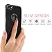 Protecover iPhone 8 Case, iPhone 7 Case, Slim Leather Texture Dual Material Hybrid Protection Drop Protection for iPhone 8 iPhone 7 Cover Brushed Texture (Black)
