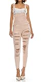 TwiinSisters Women's Distressed Stretch Twill