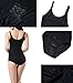 Women Full Body Shaper Bodysuit Firm Tummy Control Waist Trainer Shapewear Girdle Cincher Corset Underwear Seamless (M, Black)