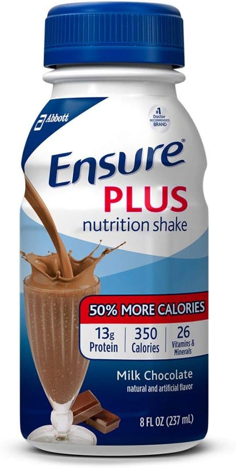 Ensure Plus Milk Chocolate Flavor 8 oz. Bottle Ready to Use, 57266 - Sold by: Pack of One