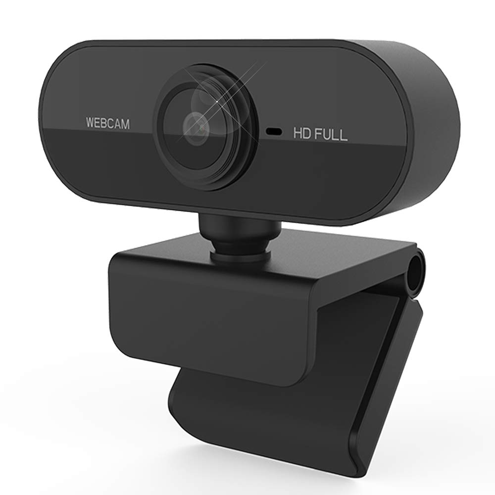 Webcam with Microphone, 30FPS Full HD 1080P Webcam Video Camera for Computers PC Laptop Desktop, USB Plug and Play, Conference Study, Meeting, Video Calling, Live Streaming