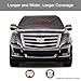 REDESS Windshield Snow Cover, Winter Car Snow Cover, Enlarged Size Fits Larger Car, Truck, SUV, Van, Premium Protector Shade for Snow, Ice, Frost, Waterproof Windproof Outdoor Windshield Covers