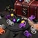 Boao 150 Pcs Halloween Spider Rings Skull Bat Ring Party Favors Fake Plastic Spider Ring Costume Accessories for Halloween Party Favors