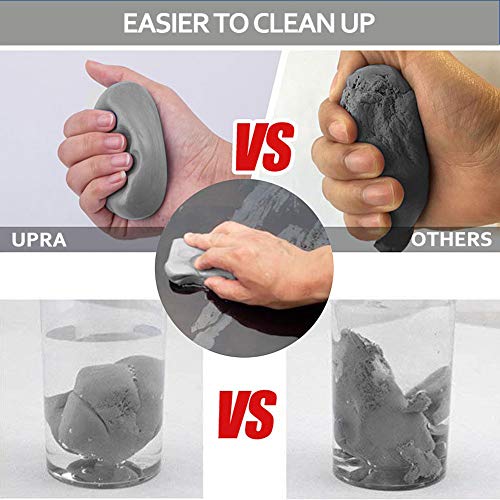 upra Auto Magic Clay Bar Car Detailing Clay, Auto detailing clay Kit,with Washing and Adsorption Capacity for Car, Glass, Vehicles Cleaning,Extra Large Size Car Wash Mitt and Super Soft Towel Included