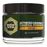 Active Wow Teeth Whitening Charcoal Powder Orange