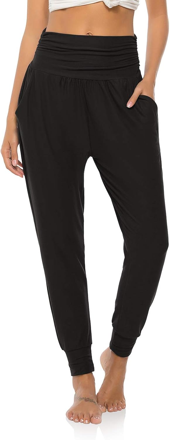 DIBAOLONG Womens Yoga Sweatpants Loose Workout Joggers Pants Comfy Lounge Pants with Pockets: Clothing