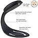 Book Light for Reading in Bed at Night | Best Amber LED Clip Lamp with 3 Levels of Brightness | USB Rechargeable | for Books, eReaders, Adults & Kids (Black)