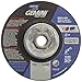 Norton Abrasives - St. Gobain 43585 Gemini Fast Cut Aluminium Oxide Abrasive Type 27 Grinding Wheel, Depressed Center Wheel, Max 13,580 RPM, 5/8