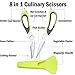 WISLIFE Kitchen Shear - Best Stainless Steel Kitchen Scissors for Poultry, Seafood, Scallop, Herb, Scissoring, Dishwasher Safe Culinary Scissors