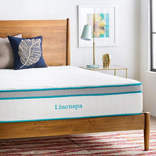 LINENSPA 12 Inch Gel Memory Foam Hybrid Mattress Ultra Plush