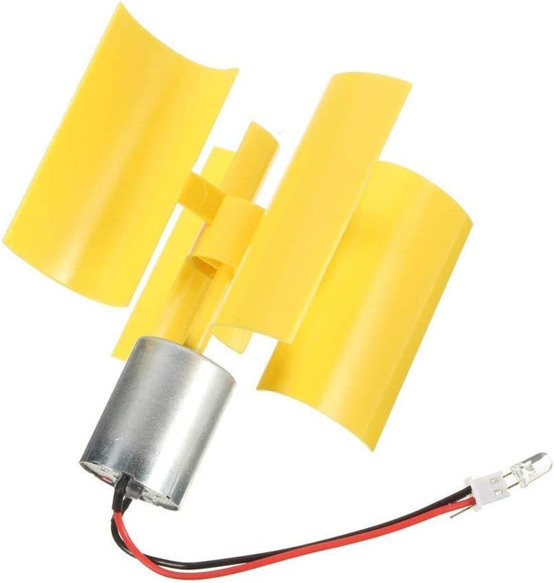 Opaltool Micro Wind Generator, DC 0.1V-5.5V 100-6000RPM Mini Vertical Wind Turbine Generator Model for DIY Use (1PC)