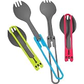 MSR 4-Piece Folding Camping Spork Set | Folding Utensil Kit
