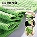 MASTERTOP 25Pcs 5 Different Multipurpose Cleaning Cloth, Microfiber Cleaning Towels/Rags/Wash Cloths for Household and Car, 5 Colors Rags, 13.2
