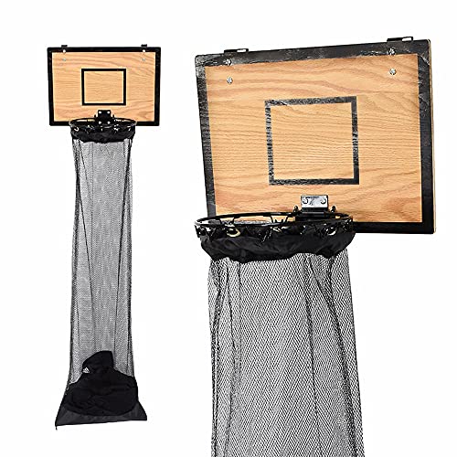 Fury Strike Wooden Basketball Hamper Basketball Hoop Laundry Basket