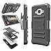 Tekcoo Galaxy Sky Case, J3 / J3 V Case, Galaxy Sol Case, [Hoplite Series] [Black] Shock Absorbing Holster Locking Belt Clip Defender Heavy Kickstand Cover for Samsung Galaxy Amp Prime/Express Prime