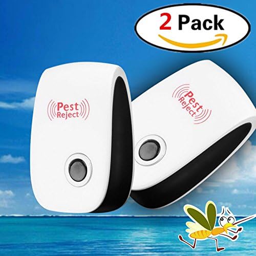 NEW 2018 Ultrasonic Pest Repeller (2-Pack) – Electronic &amp; Ultrasound, Indoor Plug-In Repellent | Anti Mice, Insects, Bugs, Ants, Mosquitos, Rats, Spiders, Roaches, Rodents - Child &amp; Pet Safe Control
