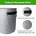 TQQFUN 2 Pack 7 Gallon Smart Potato Bags Velcro Window Vegetable Bags, Double Layer Premium Breathable Nonwoven Cloth for Potato/Aeration Fabric Pots with Handles（Gray）