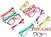 FancyG Cute Nerd Glass Frame with Bow Tie Cat Eyes Whiskers Eyewear for Kids 3-12 NO LENS