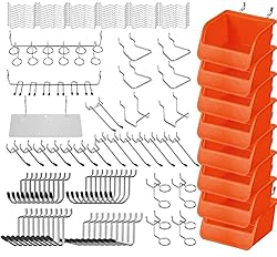 HORUSDY Pegboard Hooks Assortment, Pegboard