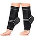 ASOONYUM Compression Ankle Sleeve Support for Basketball Running - Ankle Brace for Injury Recovery, Joint Pain, Plantar Fasciitis Foot Socks with Arch Support (S)