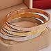 Love Bracelet Stainless Steel Cuff Bangle Titanium Steel Screws Womens Bracelet (White Gold, 16)