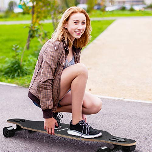 5 ENKEEO+Drop+Through+Longboard+Skateboard+Freestyle