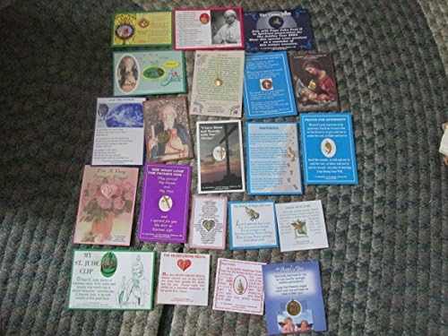 Saint St Jude medal charm bracelet 42 different on prayer cards