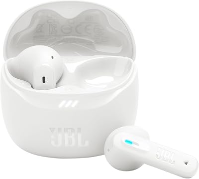 Tune Flex 2, auscultadores Bluetooth sem fios e cancelamento de ruído. Autonomia até 48 horas, IP54 resistente à água e ao pó, ligação multiponto, design ergonómico e Aberto, Branco
